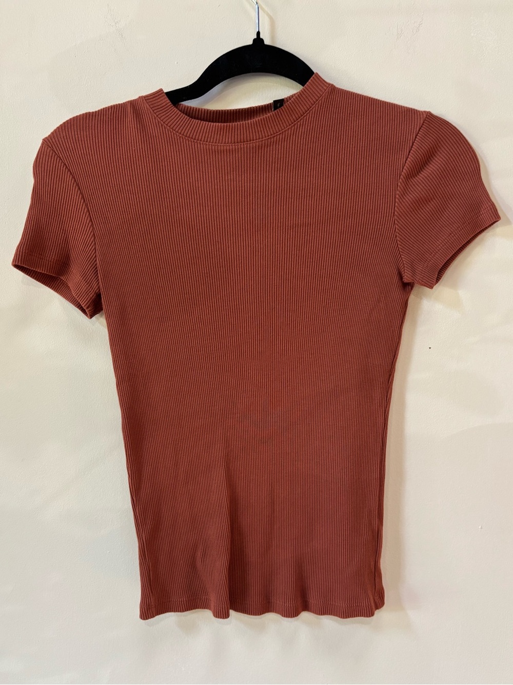 Theory Ribbed Stretch Tiny Tee